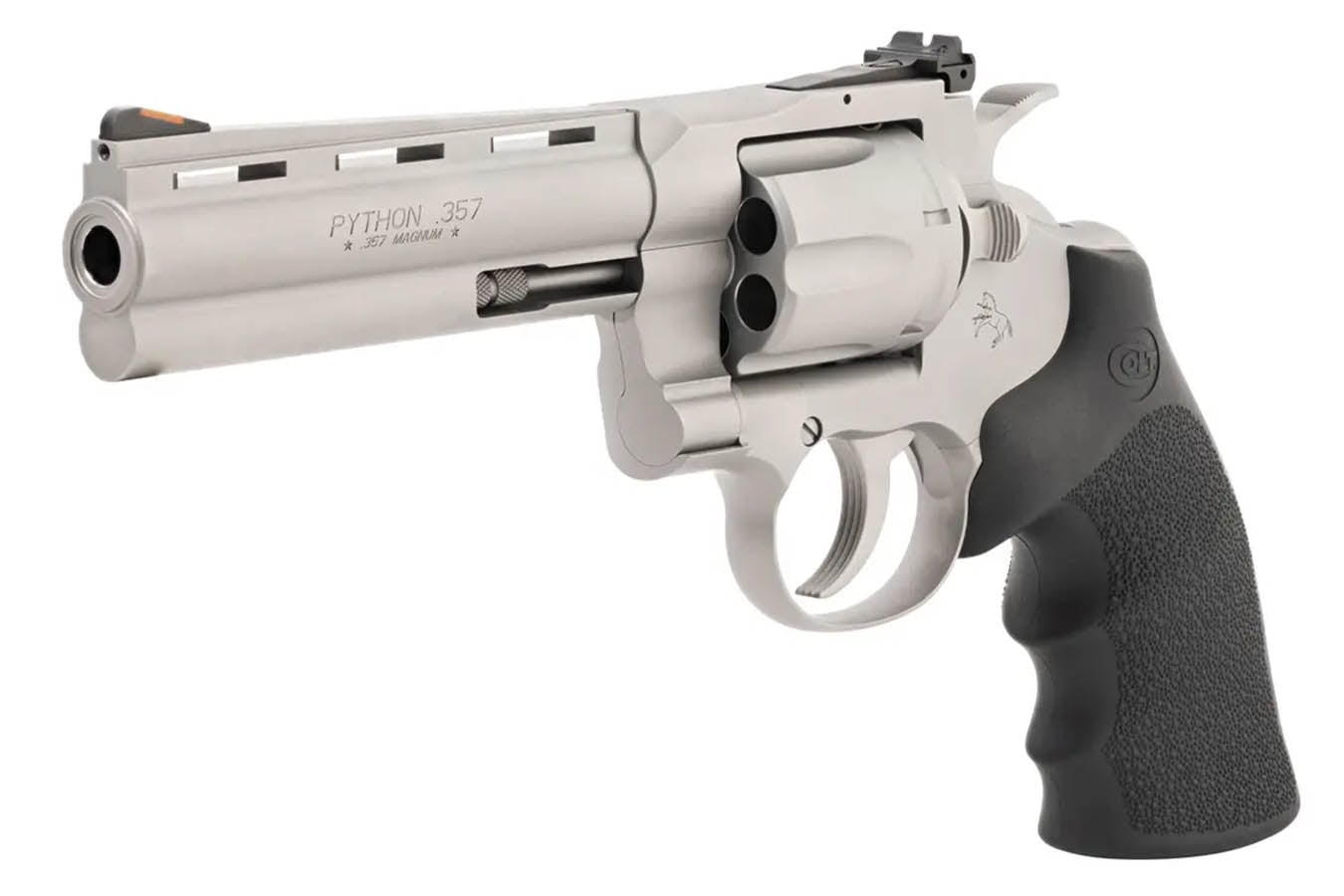 COLT Python 357 Magnum DA/SA Revolver with Matte Stainless Finish and 5 Inch Barrel