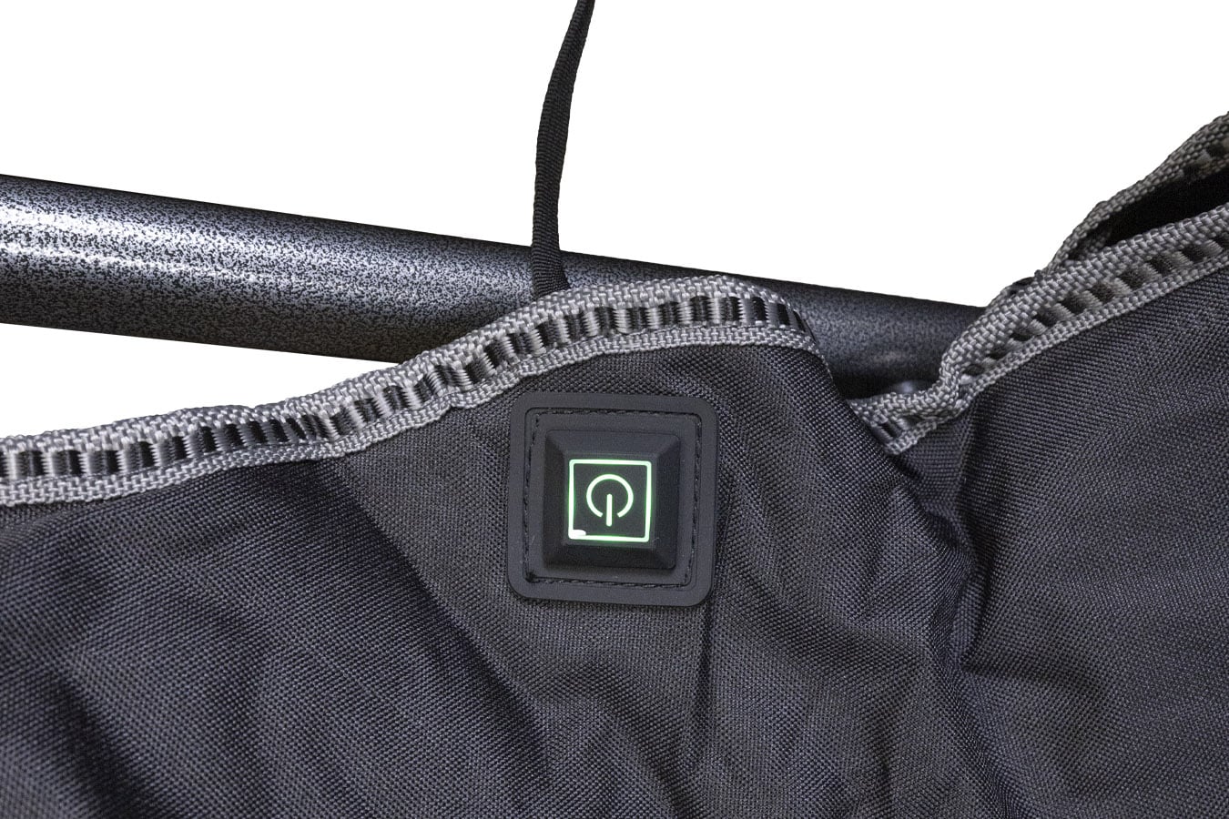World Famous Sports Heated Folding Chair with Cup Holder and Carry bag