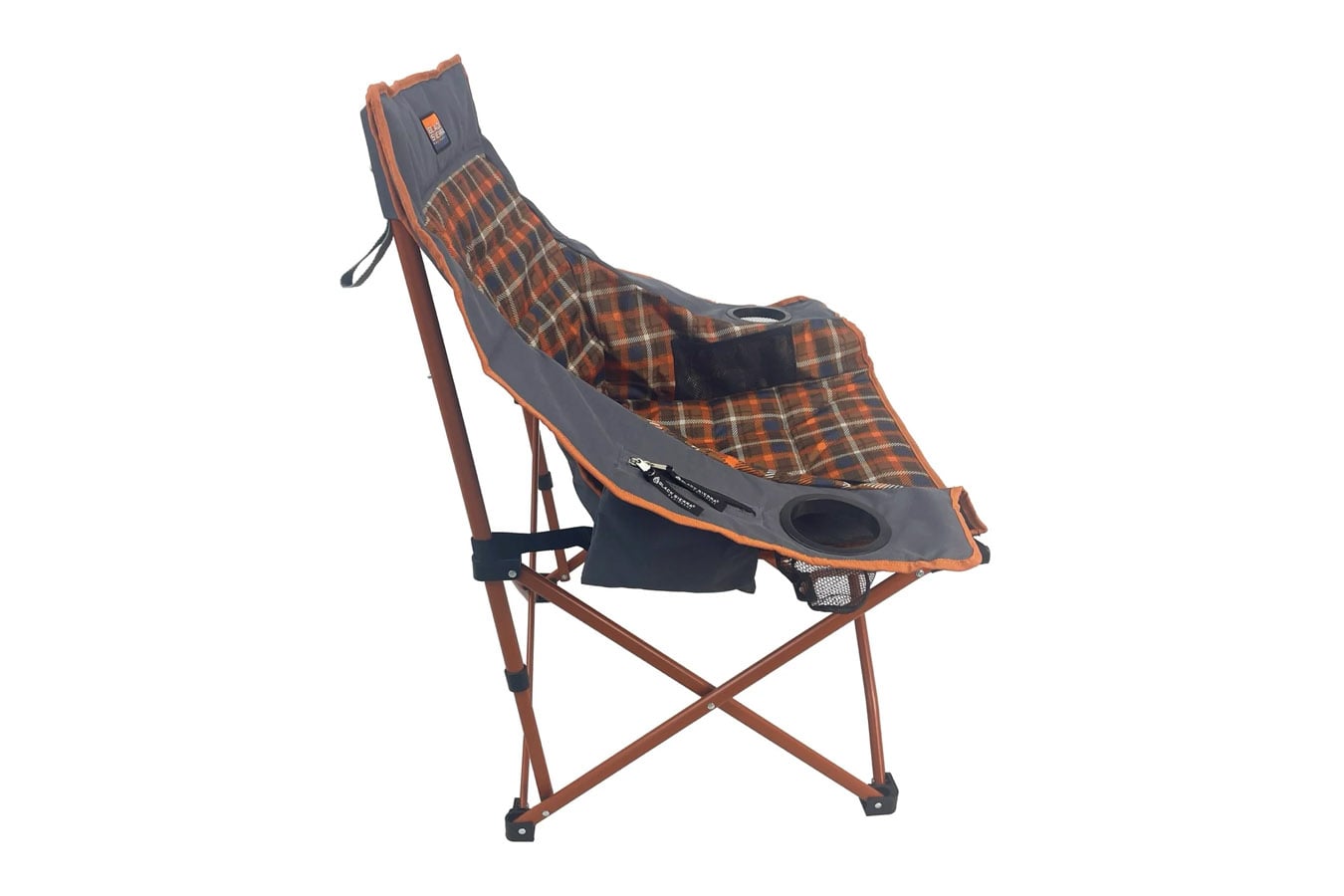 Black Sierra Equipment Heated Highland Padded Chair XL Orange