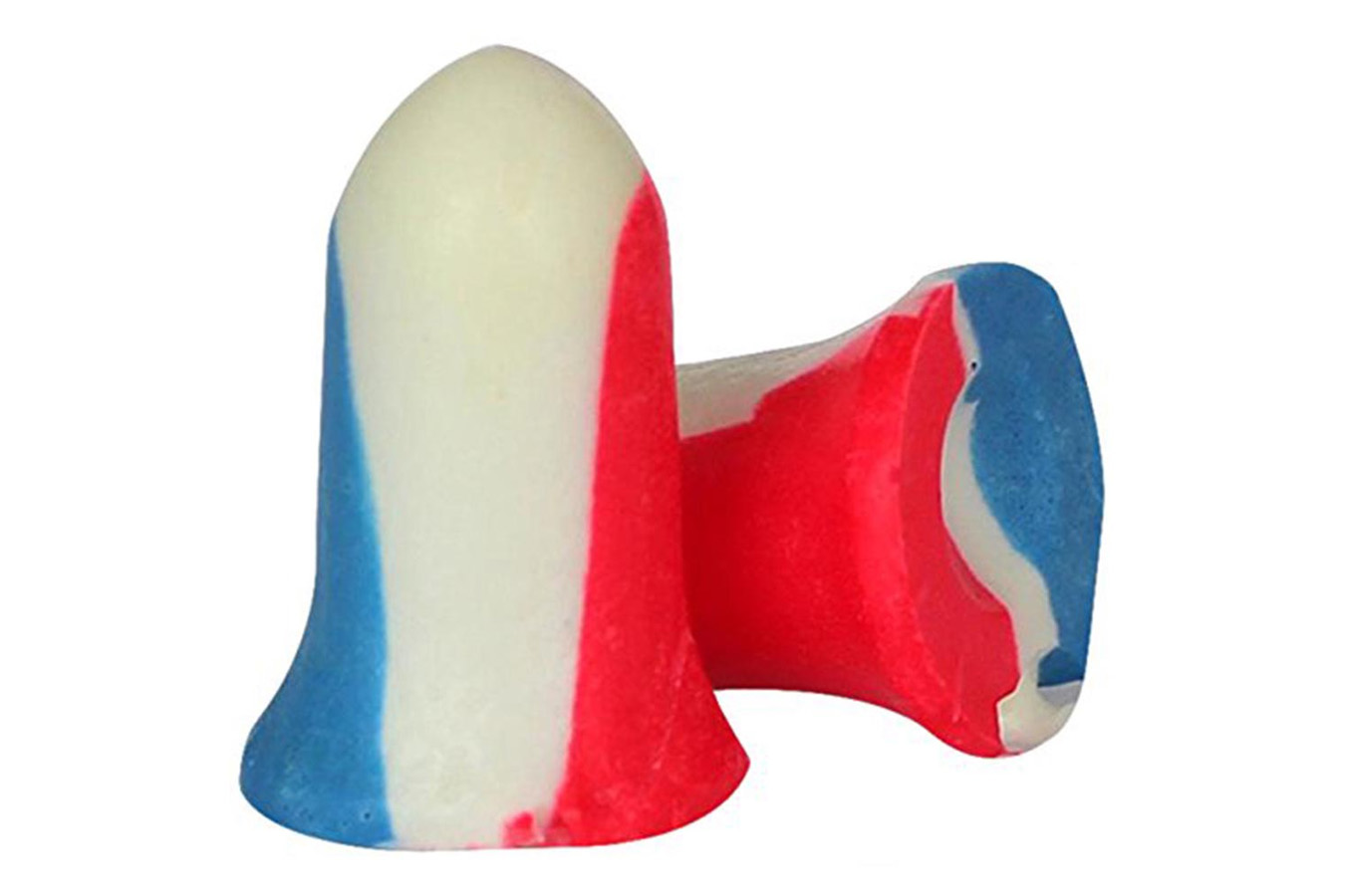 Howard Leight USA Ear Plugs - 100 Pack - Red/White/Blue