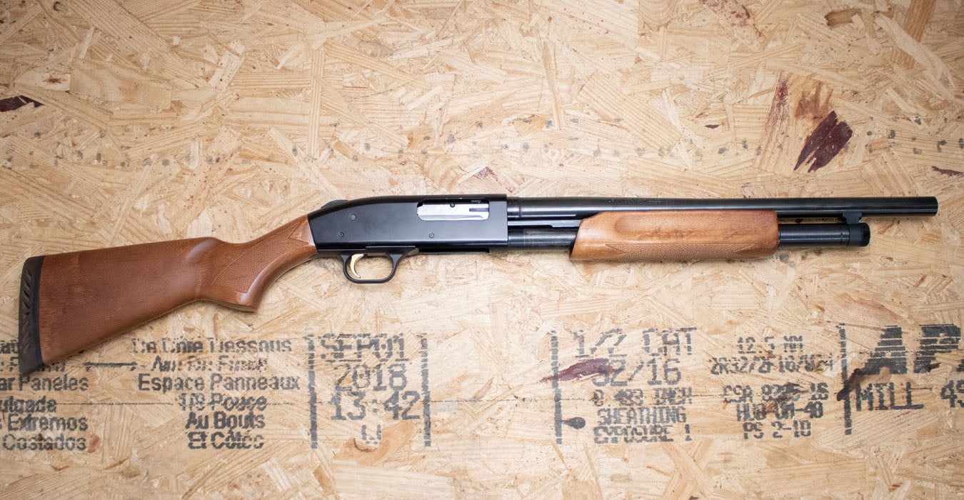 MOSSBERG 500A 12 Gauge Police Trade-In Shotgun with Wood Stock