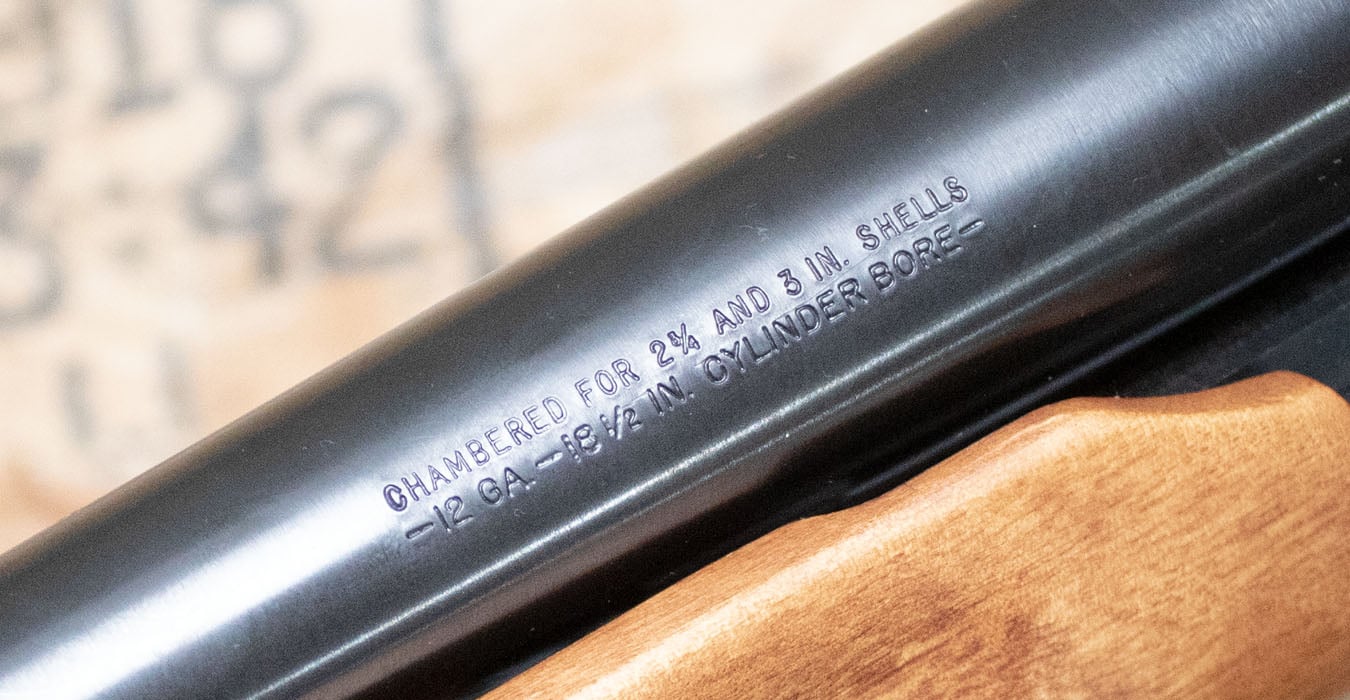 MOSSBERG 500A 12 Gauge Police Trade-In Shotgun with Wood Stock