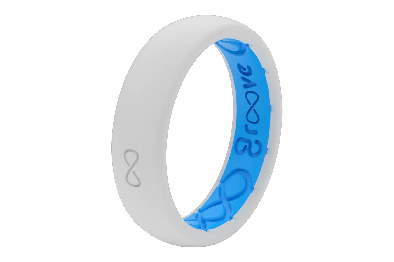 Groove Life Solid Colored Thin Ring - Snow Size 7