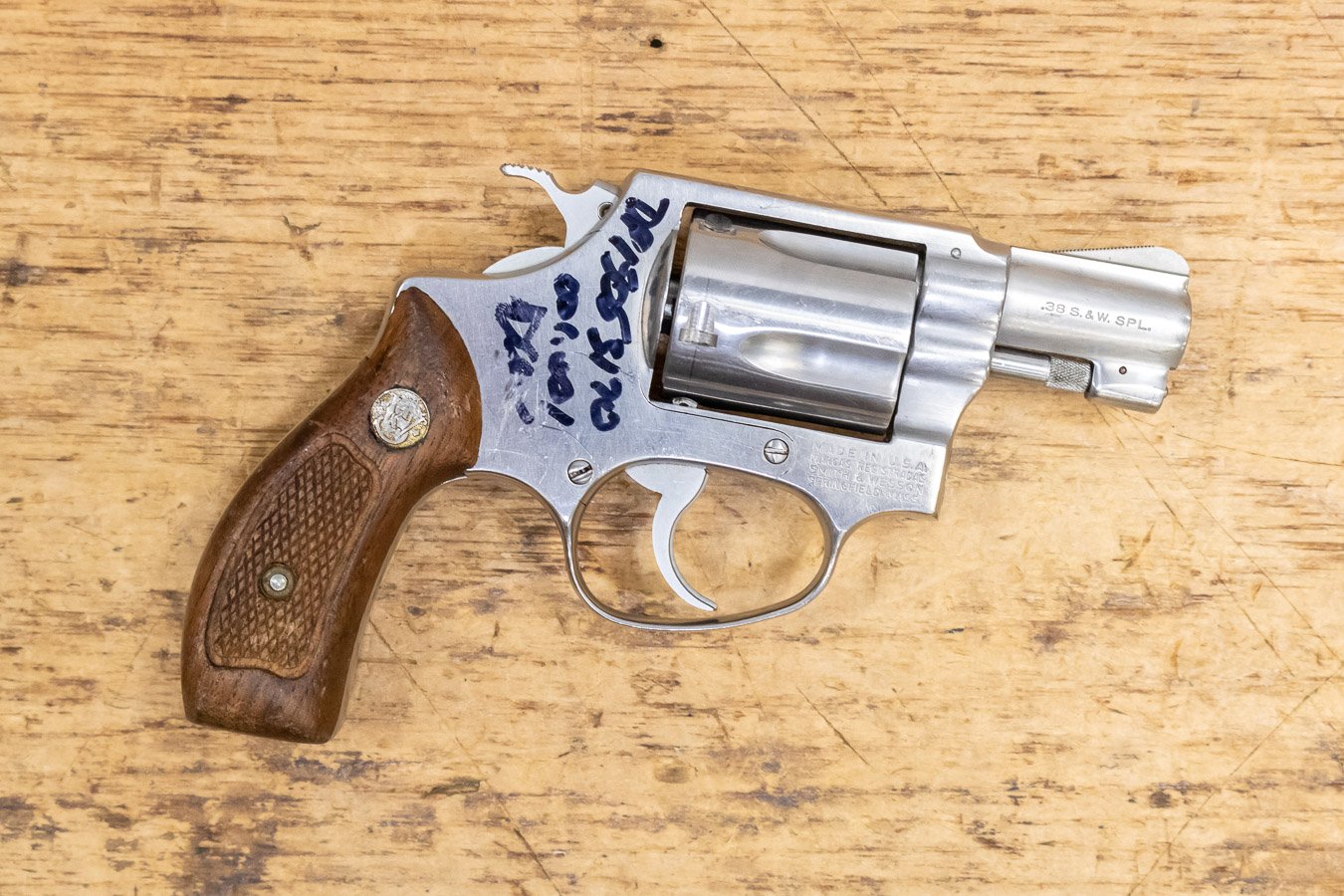 S&W Model 64 .38 SP Revolver with 4 Barrel - SS Finish - Law