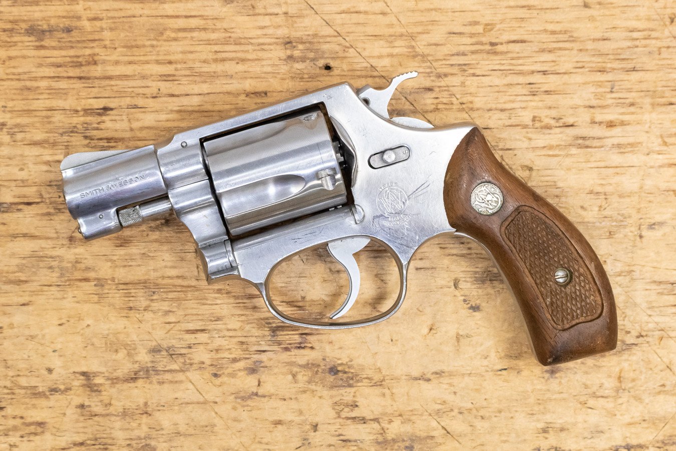 SMITH AND WESSON Model 60 No Dash 38 Special Police Trade-in Revolver