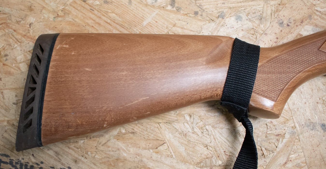 MOSSBERG 500A 12 Gauge Police Trade-In Shotgun with Wood Stock and Rifled Ported Barrel