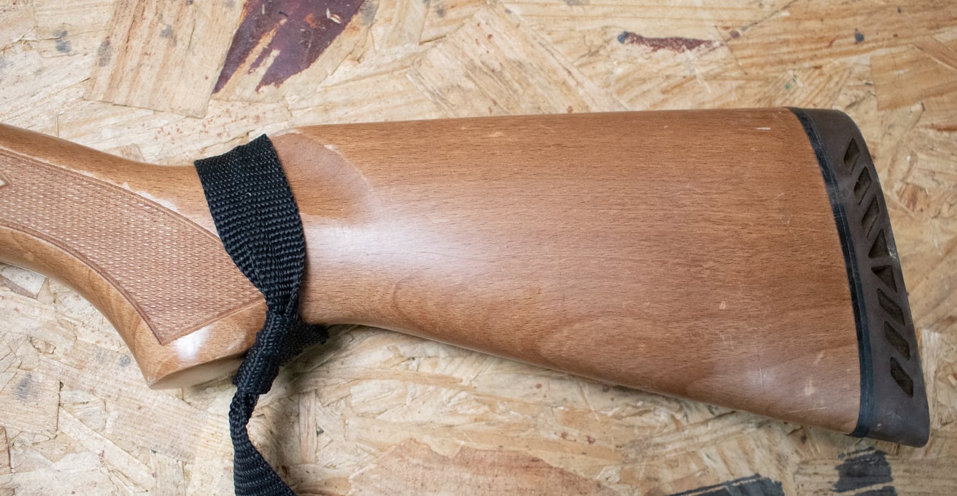 MOSSBERG 500A 12 Gauge Police Trade-In Shotgun with Wood Stock and Rifled Ported Barrel