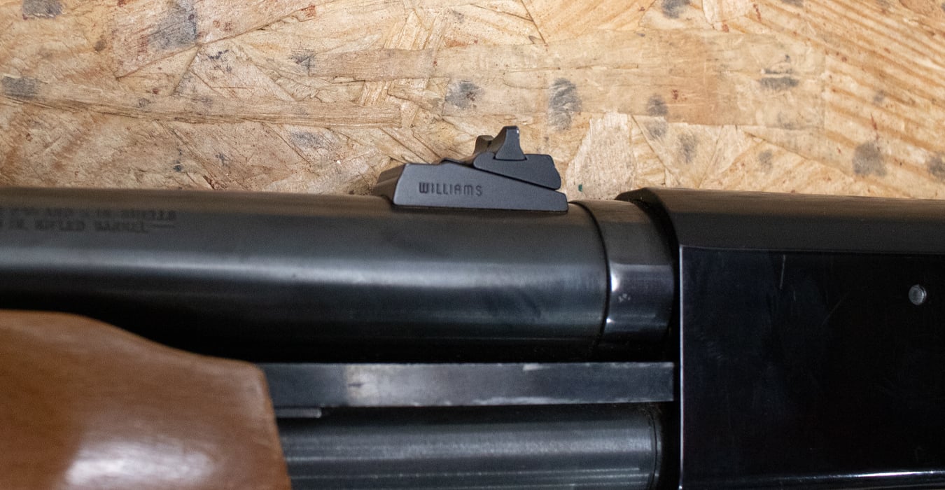 MOSSBERG 500A 12 Gauge Police Trade-In Shotgun with Wood Stock and Rifled Ported Barrel