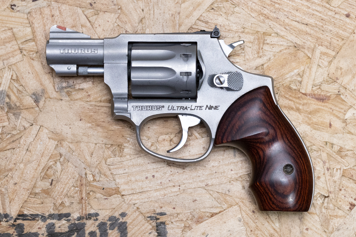 TAURUS Ultra Lite Nine 22LR Police Trade-In Revolver with Wood Grips