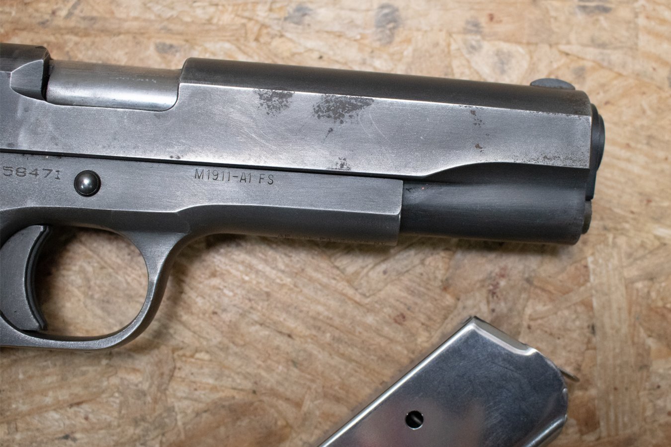 ROCK ISLAND ARMORY M1911 A1 FS 45ACP Police Trade-In Pistol with Two Magazines