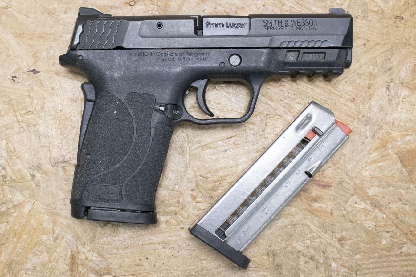 SMITH AND WESSON M&P9 Shield EZ M2.0 9mm Police Trade-In Pistol with Two Magazines