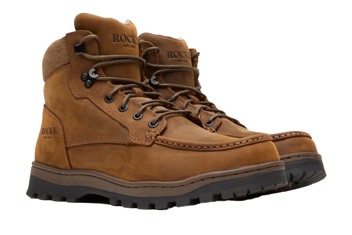 Rocky Mens Outback LTE Mocc Toe Hiker Outdoor Boot