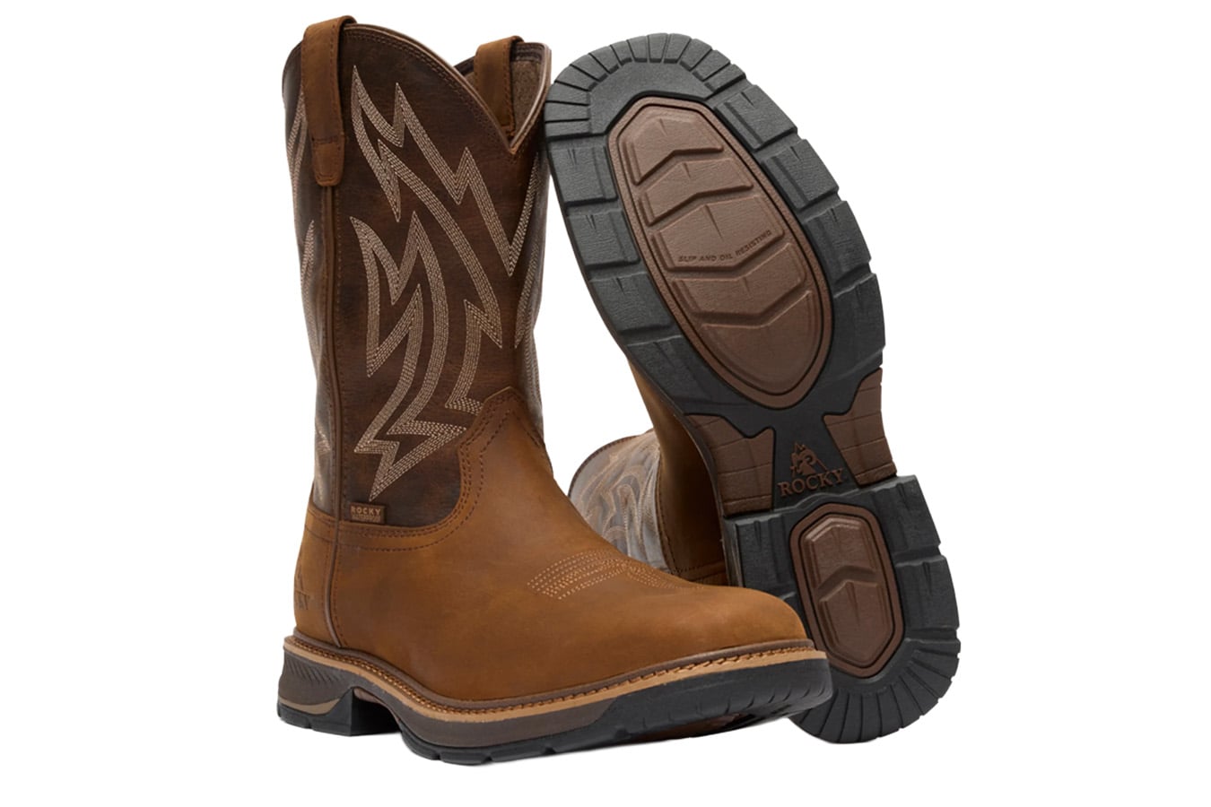 Rocky Ride LTE Waterproof Western Boot
