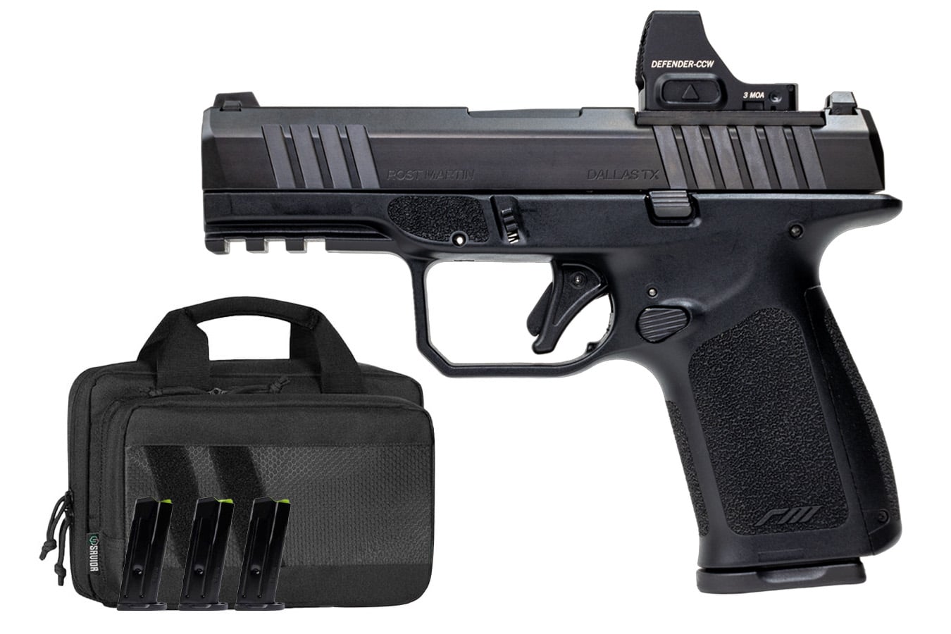 ROST MARTIN RM1C 9mm Semi-Auto Pistol with Vortex Defender CCW Red Dot Optic