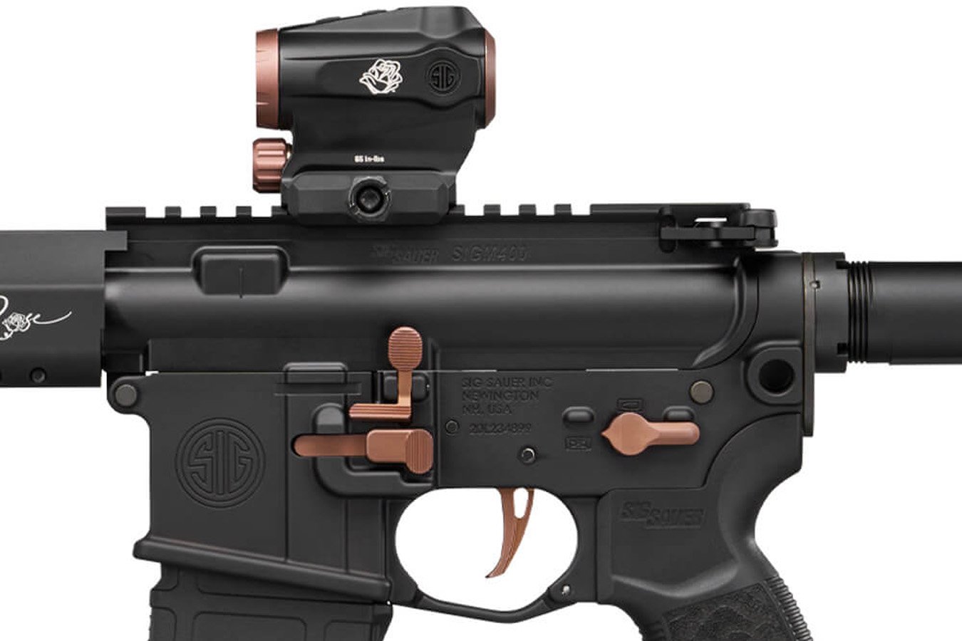 SIG SAUER M400 Rose 5.56 NATO Rifle Package with ROMEO5 Sight and Rose Gold Accents