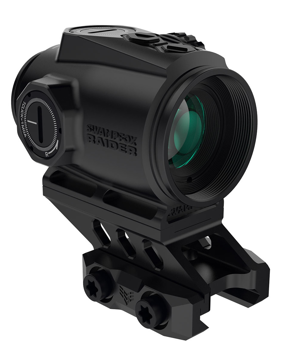 SWAMPFOX OPTICS Raider 1x Green 6 MOA Reticle Micro Prism Sight Black