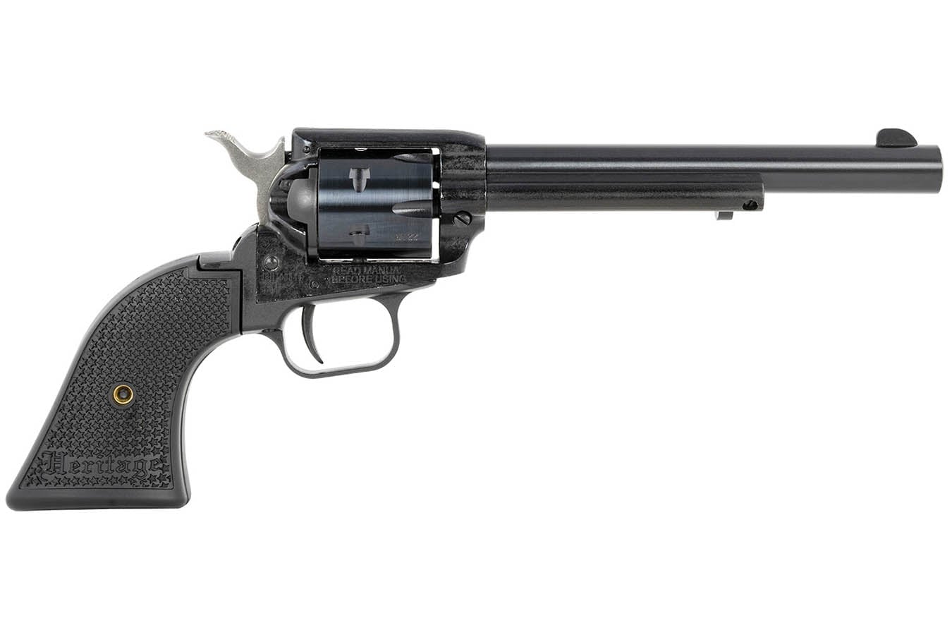 HERITAGE Rough Rider 22LR/22WMR Combo Revolver with Black Polymer Grips and 6.5 Inch Barr