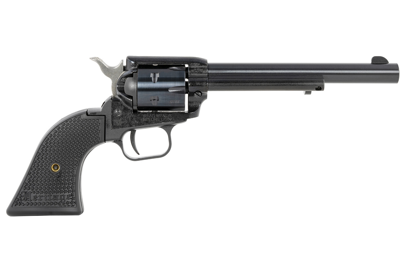 Heritage Rough Rider 22LR/22WMR Combo Revolver with Black Polymer Grips and 6.5 Inch Barr