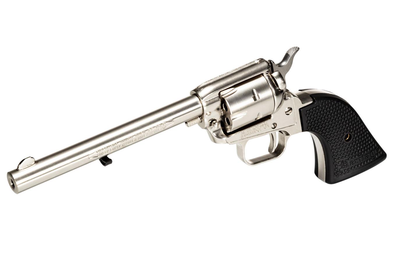 HERITAGE Rough Rider 22 LR Revolver with 6.5 Inch Barrel and High Gloss Nickel Finish