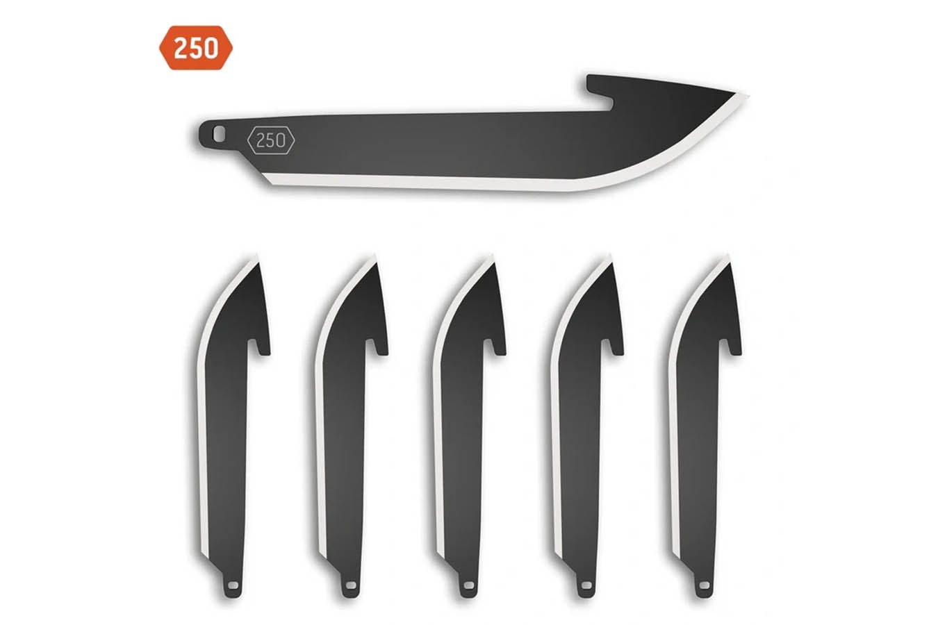 OUTDOOR EDGE 2.5 Inch Drop Point Blades, 6 Pack