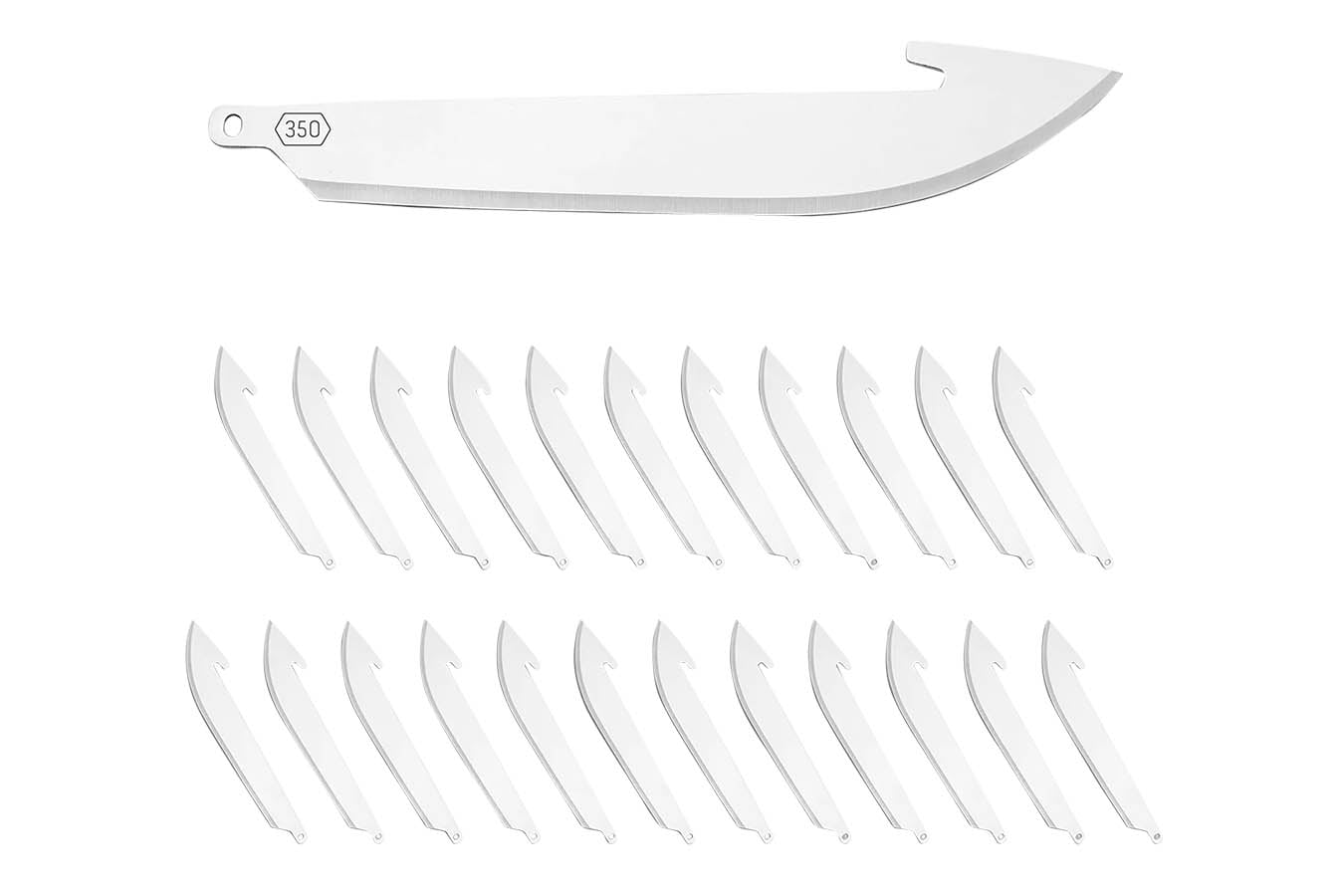 OUTDOOR EDGE Replacement 350 Drop Point Blades, 24 Pack