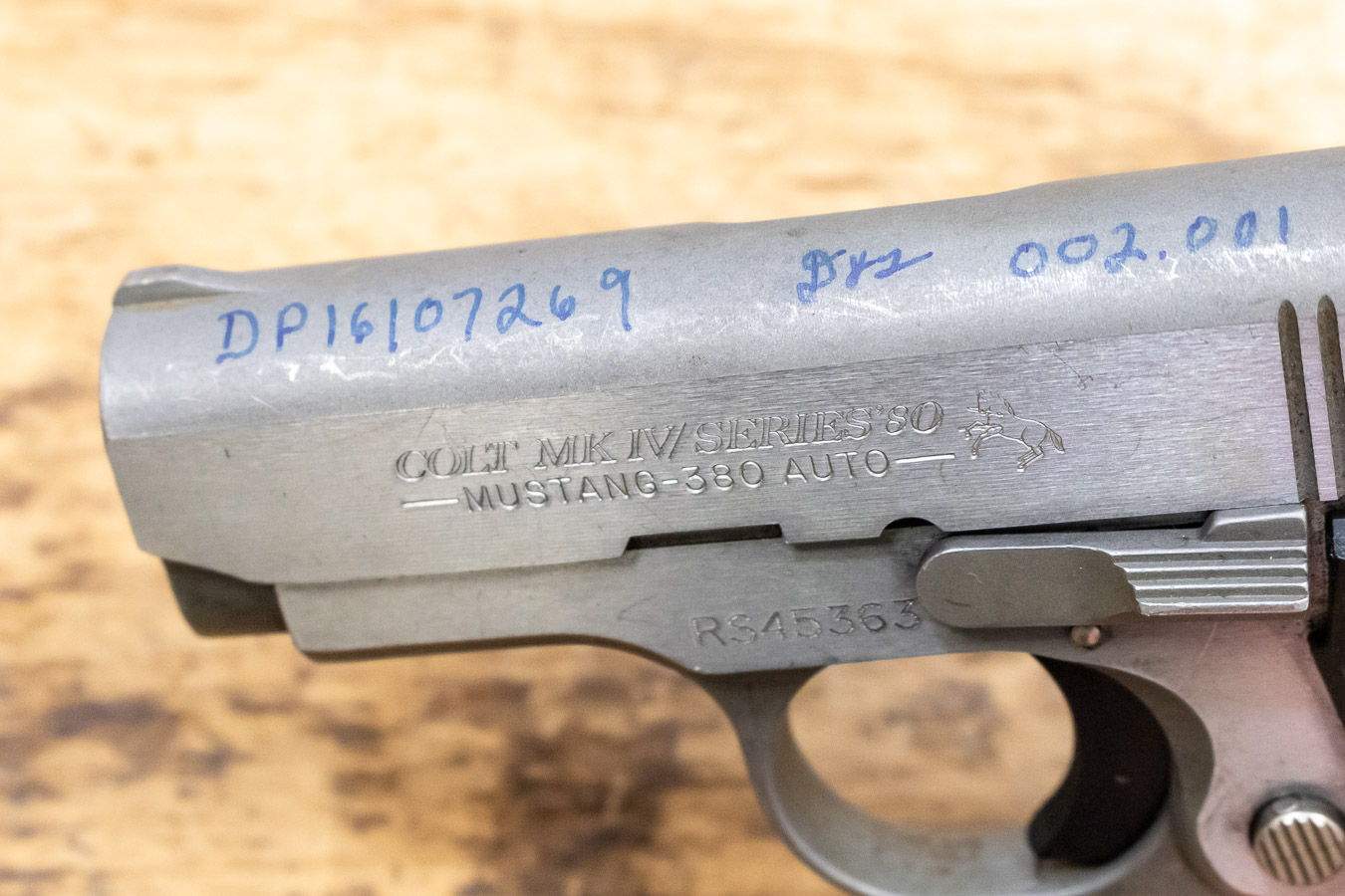 COLT Mustang Plus II Series 80 380 ACP Police Trade-in Pistol