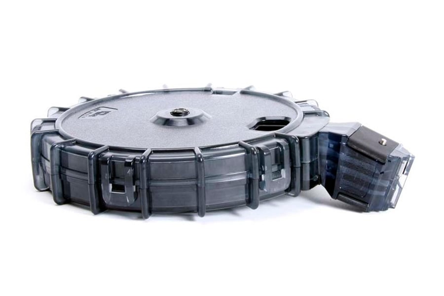 22 Rimfire Promag Pro Mag Ruger 10/2 Charger 22 Long Rifle 70 Round Smoke Polymer Drum ...