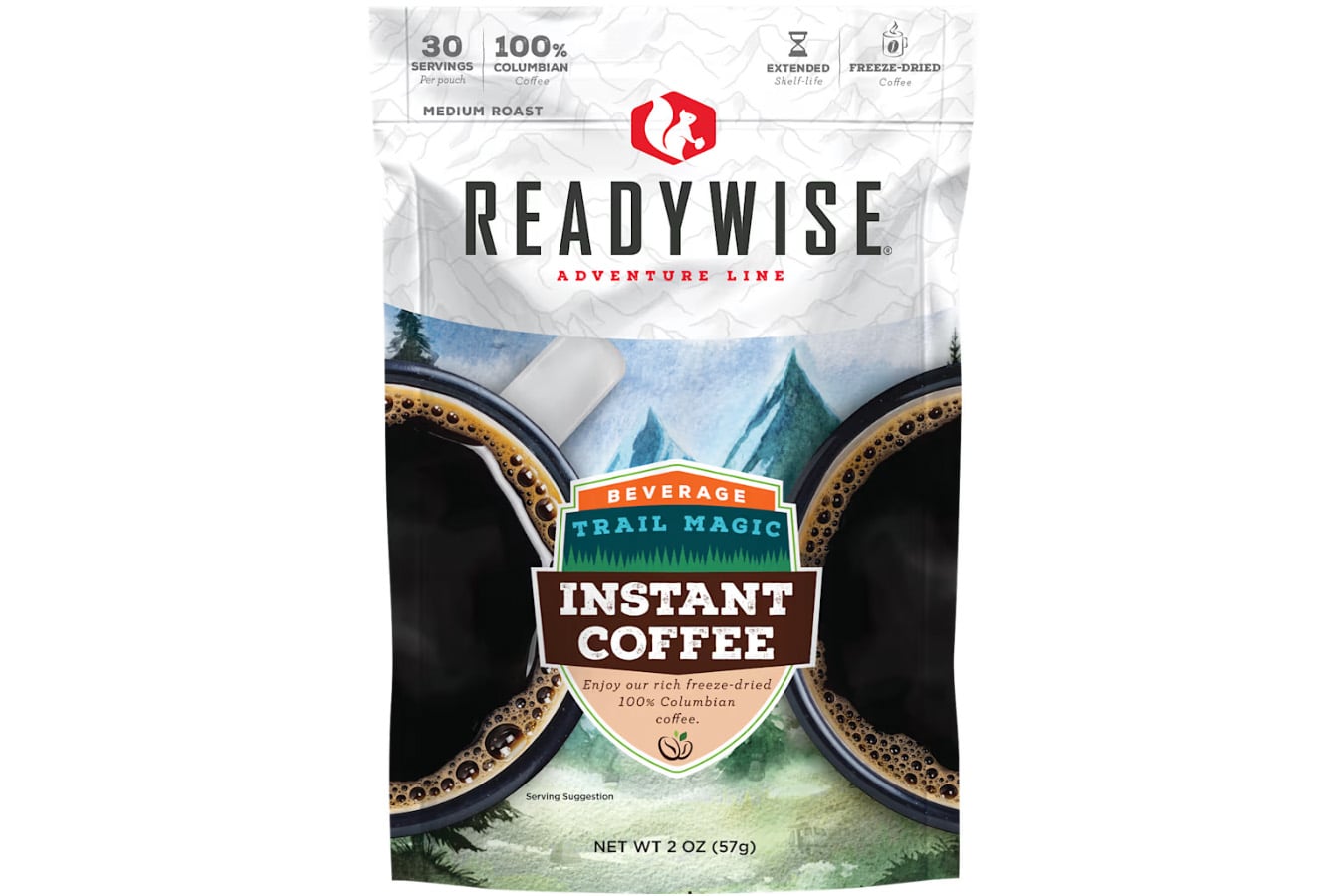 READYWISE Trail Magic Instant Coffee, 30 Servings Pouch