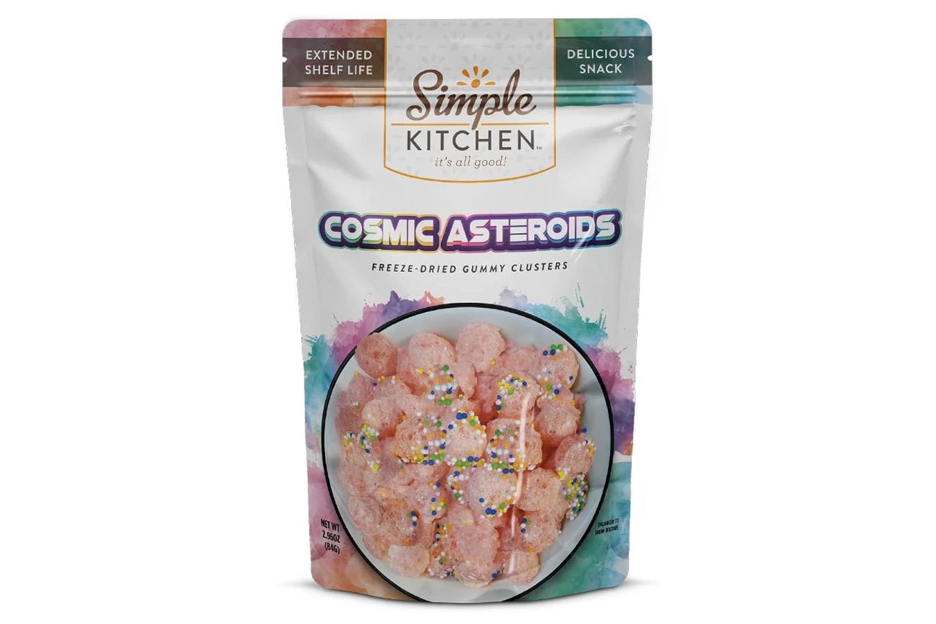 READYWISE Simple Kitchen Cosmic Asteroids Freeze-Dried Gummy Clusters