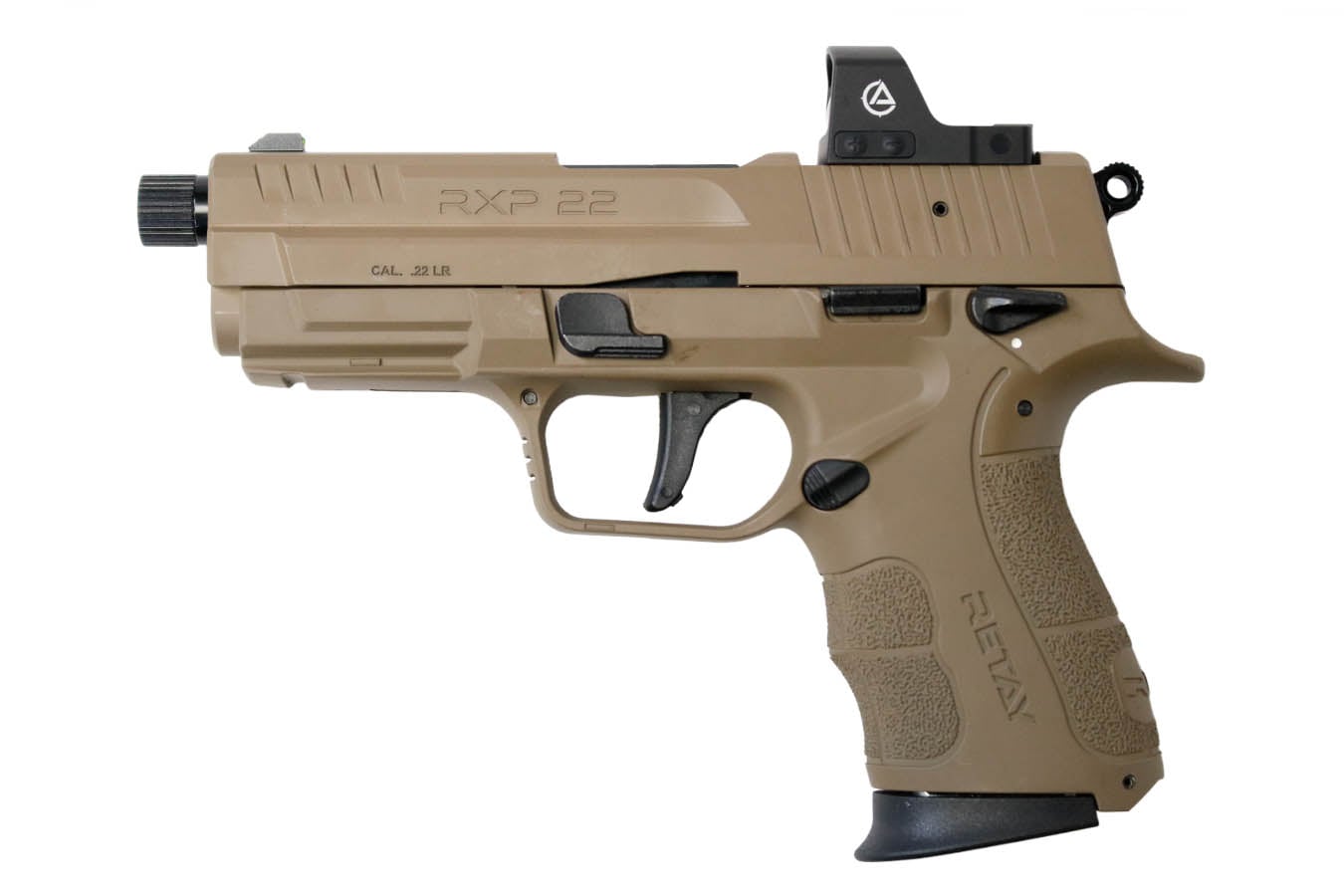 Retay Usa RXP22 22LR Semi-Auto Pistol w/ Aegis Sentinel Red-Dot and FDE Finish