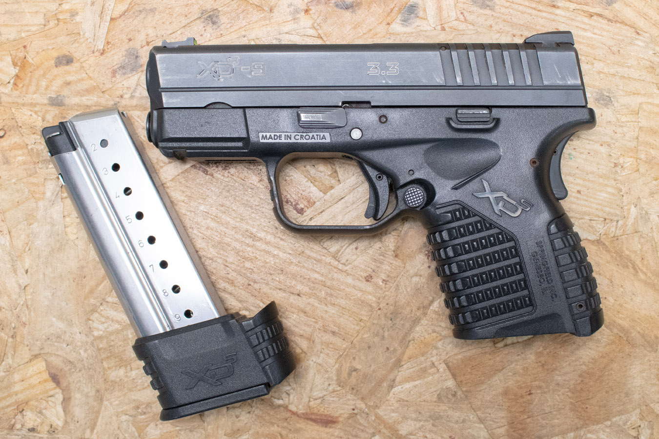 SPRINGFIELD XDS-9 3.3 9mm Police Trade-In Pistol with Extended Mag