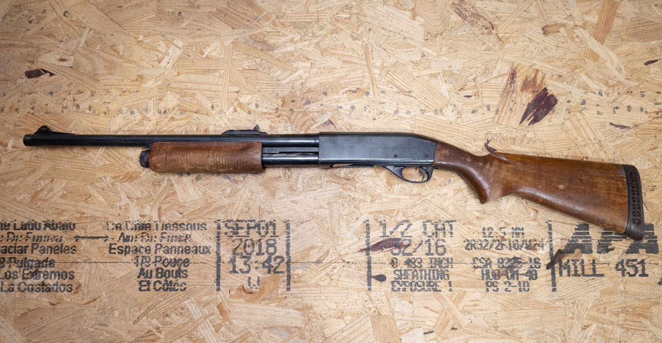 REMINGTON 870 Wingmaster 12 Gauge Police Trade-In Shotgun with Rifle Sights