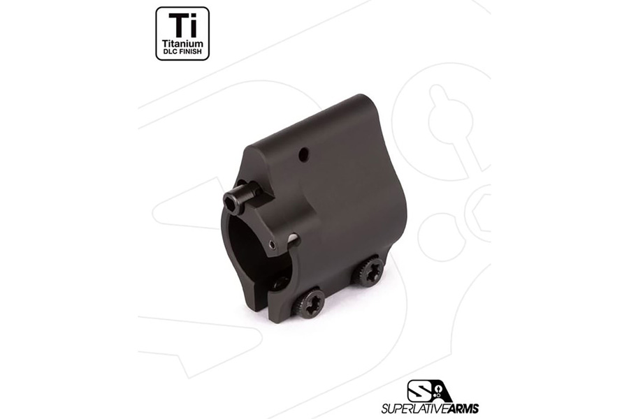 SUPERLATIVE ARMS .625 AR-15 Solid Titanium Adjustable Gas Block