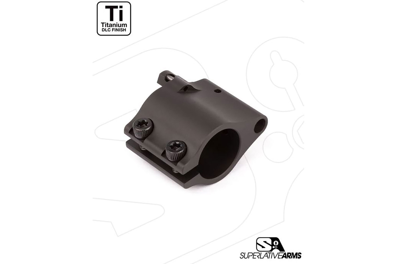SUPERLATIVE ARMS .625 AR-15 Solid Titanium Adjustable Gas Block
