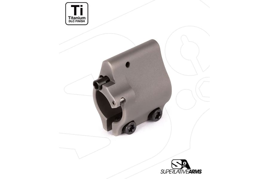SUPERLATIVE ARMS .625 AR-15 Solid Titanium Adjustable Gas Block