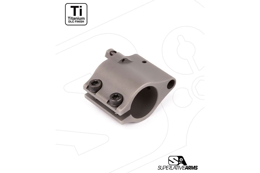 SUPERLATIVE ARMS .625 AR-15 Solid Titanium Adjustable Gas Block