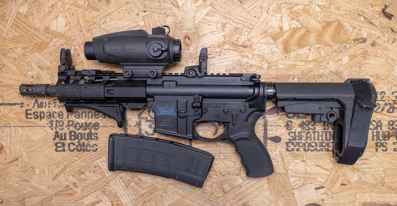 PALMETTO STATE ARMORY PA-15 300 Blackout Police Trade-In AR Pistol with Red Dot Sight