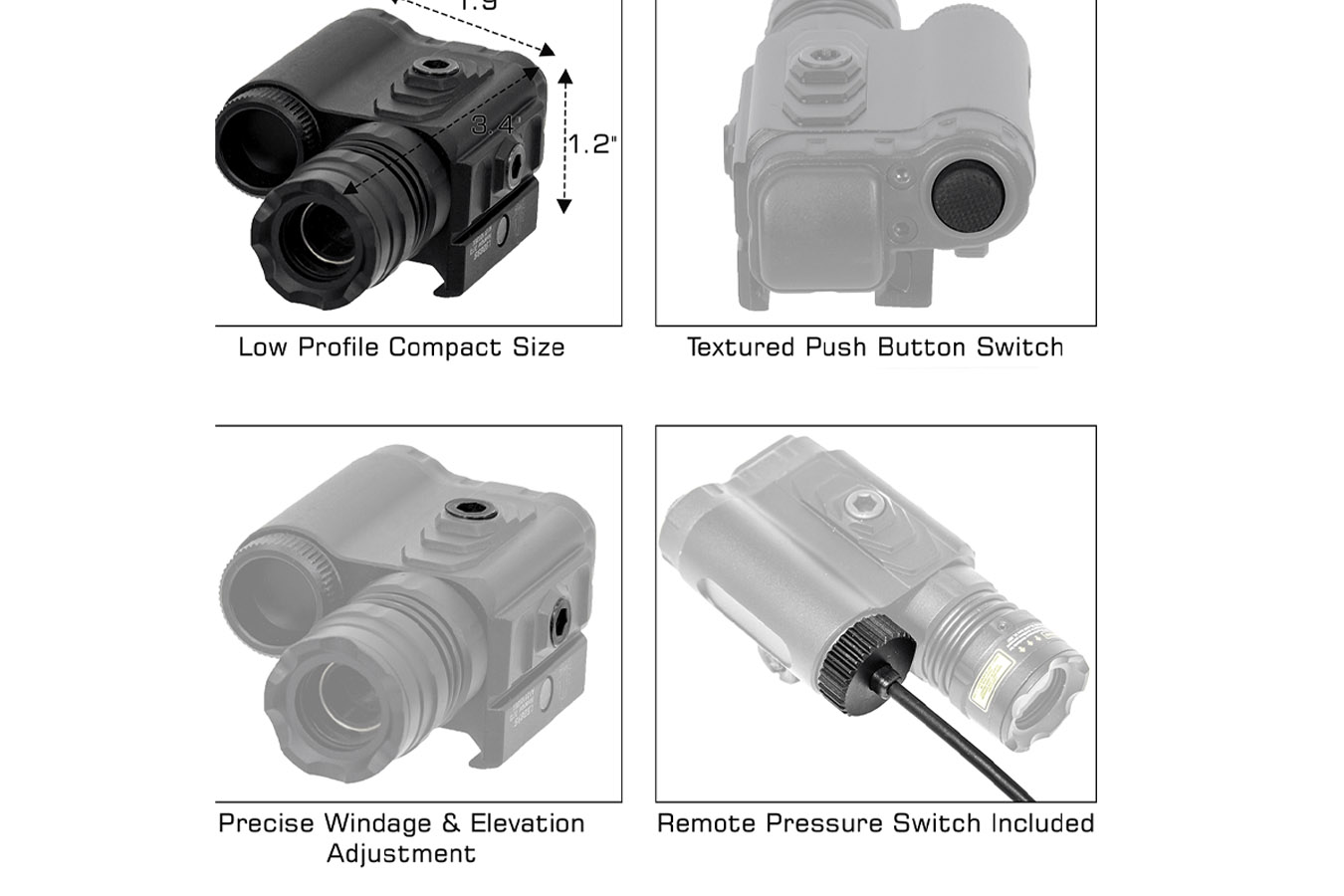 LEAPERS UTG® BullDot® Instant Target Aiming Compact Green Laser