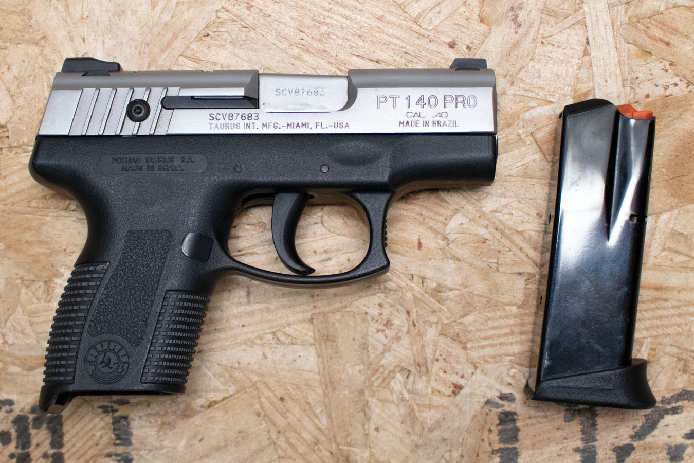 TAURUS PT140 Pro Millennium 40 S&W Police Trade-In Pistol 