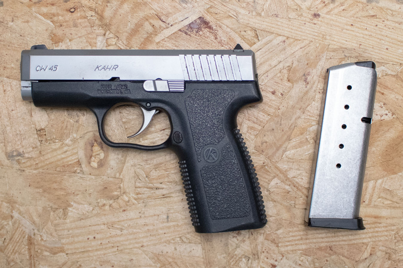 KAHR ARMS CW45 45ACP Police Trade-In Pistol with Stainless Steel Slide