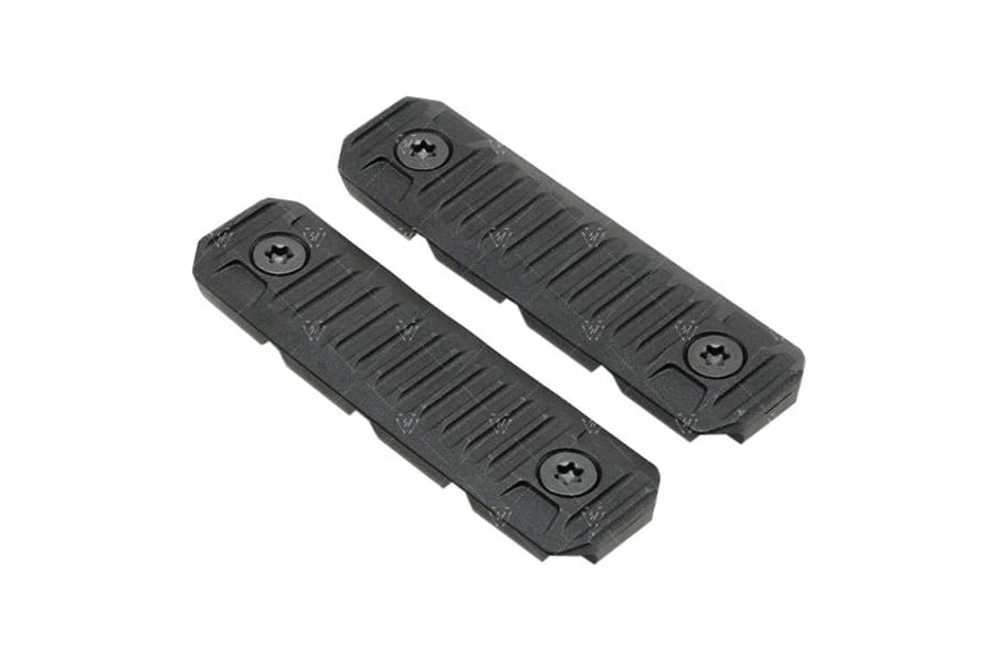 Strike Ind AR 15 M LOK Cable Management Rail Covers Long Black 2 Pack