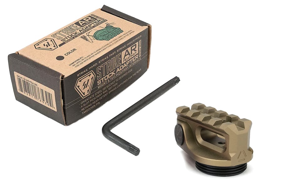 Strike Ind AR 15 Picatinny Stock Adapter FDE