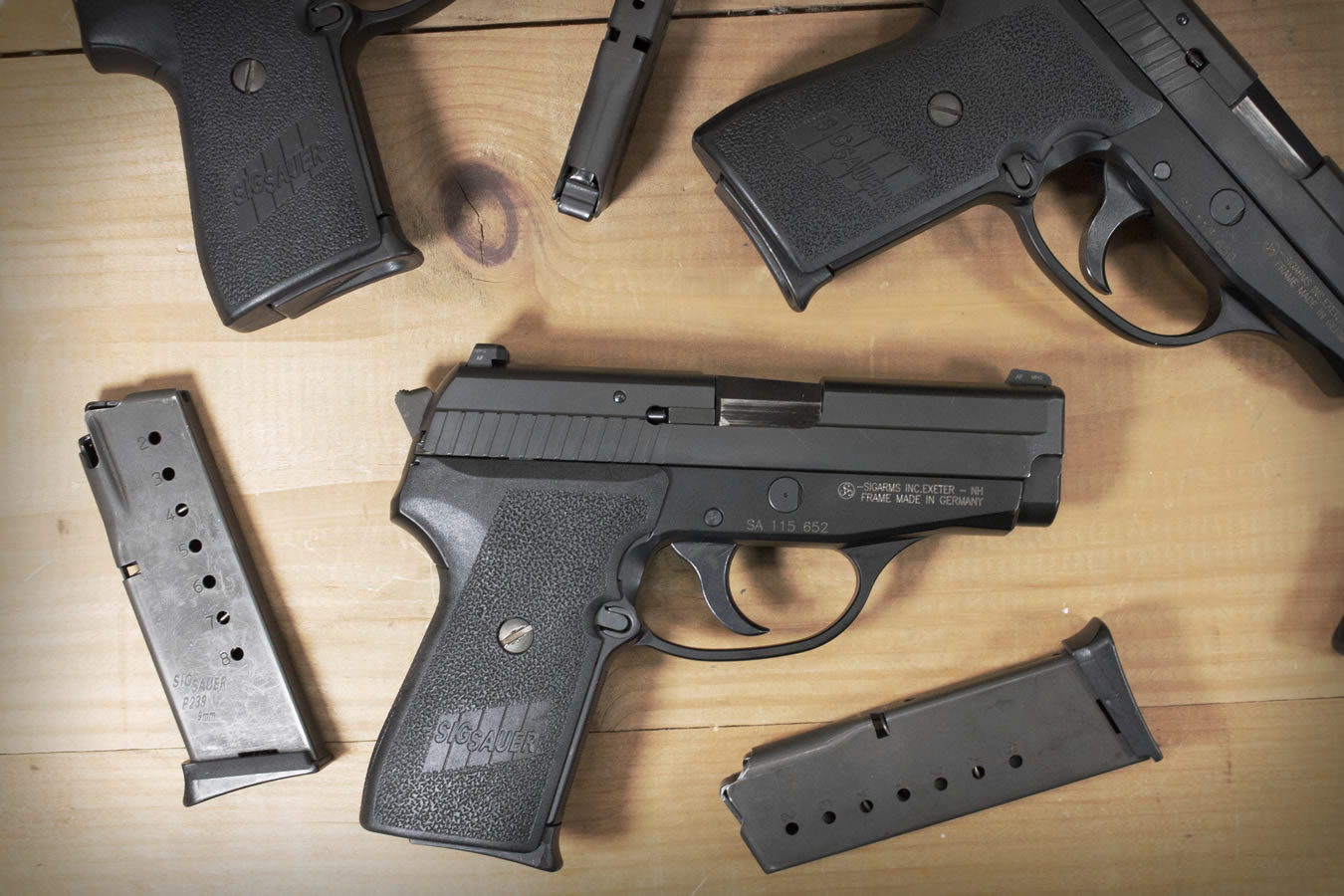 SIG SAUER P239 9mm DA/SA Police Trade-in Pistols (Very Good Condition)