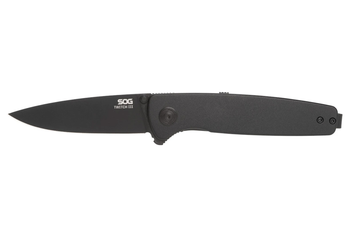 Sog Specialty Knives Twitch III Folding Pocket Knife - Black