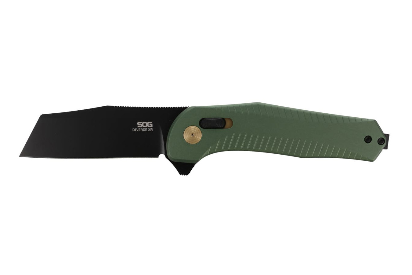 Sog Specialty Knives Diverge XR Sheepsfoot Folding Pocket Knife - Forest Green