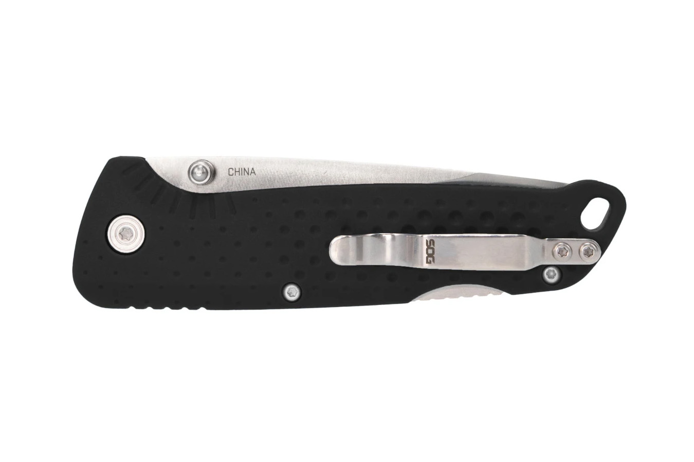 Sog Specialty Knives Adventurer LB Folding Pocket Knife - Black/Satin