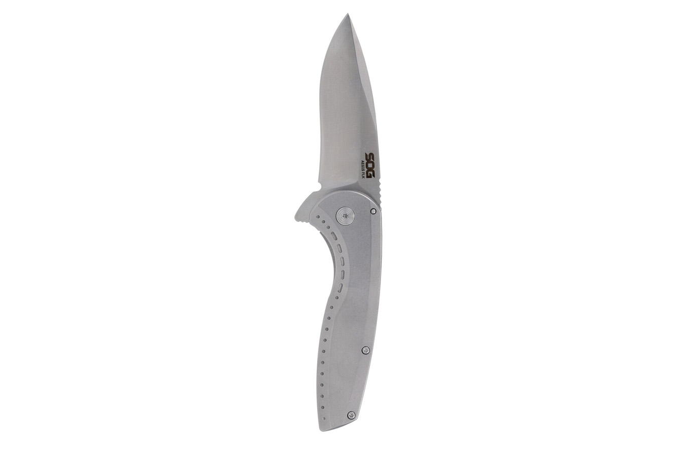Sog Specialty Knives Aegis FLK 2.0 Drop Point Folding Pocket Knife - Silver