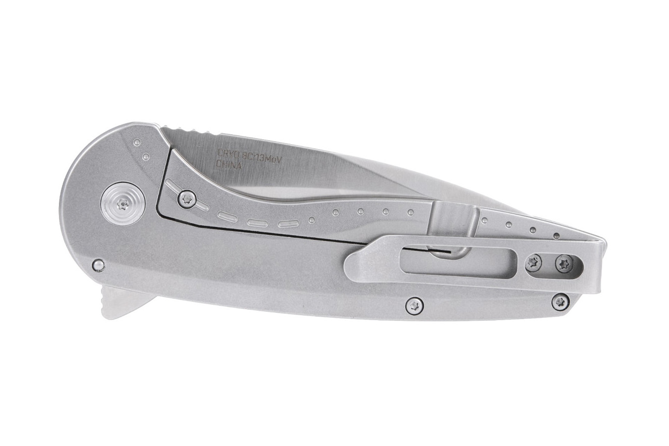 Sog Specialty Knives Aegis FLK 2.0 Drop Point Folding Pocket Knife - Silver