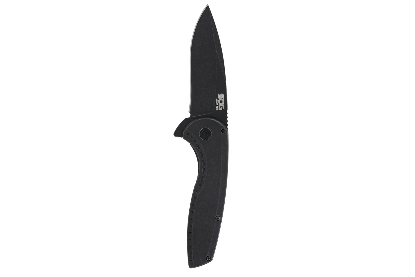 Sog Specialty Knives Aegis FLK 2.0 Drop Point Folding Pocket Knife - Black