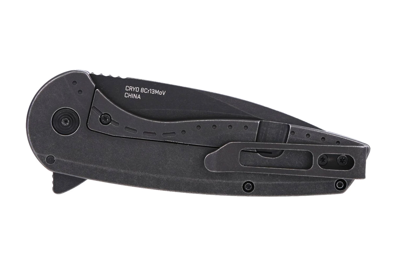 Sog Specialty Knives Aegis FLK 2.0 Drop Point Folding Pocket Knife - Black
